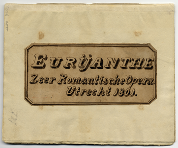 135555 Afbeelding van de titelpagina van een verzameling tekeningen van personages, tafrelen en teksten, parodieën op ...